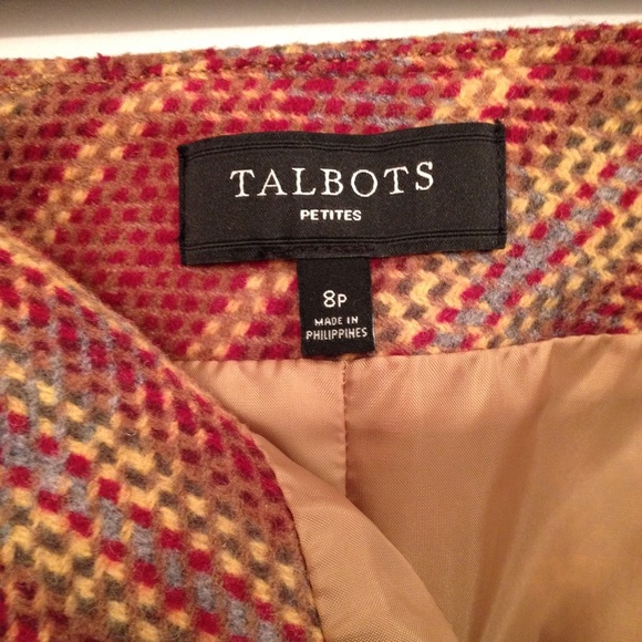 TALBOTS Wool Blend Skirt with pockets - Picture 4 of 4